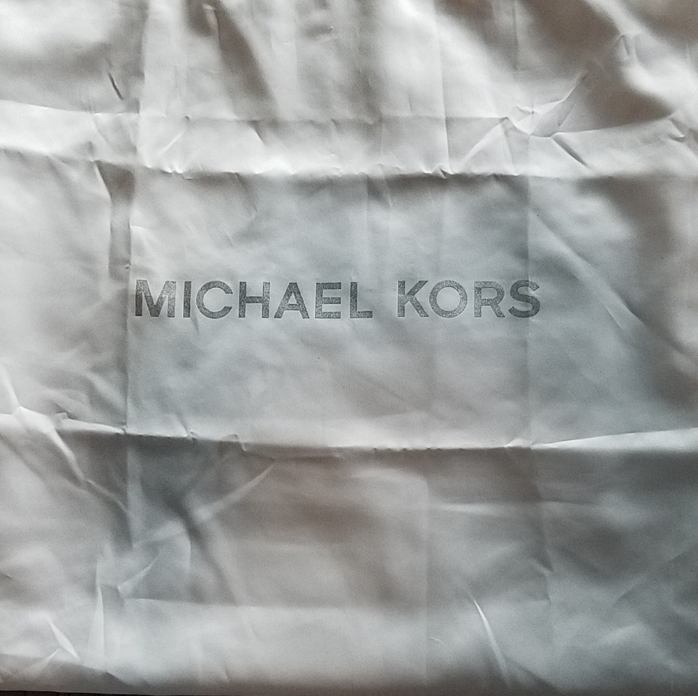 Michael Kors Beige Logo Backpack with Tan Trim - Picture 6 of 6